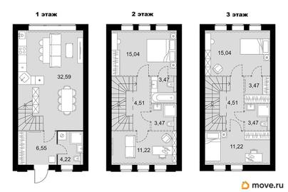 таунхаус, 118.78 м&sup2;