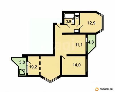 3-комн. квартира, 78 м&sup2;