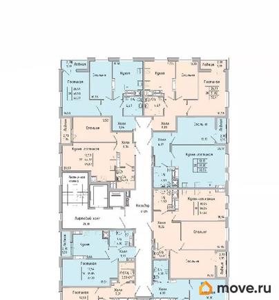 2-комн. квартира, 44.4 м&sup2;