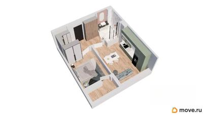 2-комн. квартира, 42.28 м&sup2;