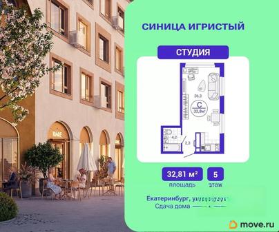 студия, 32.81 м&sup2;
