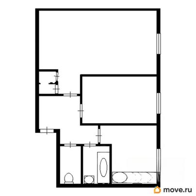 2-комн. квартира, 39.5 м&sup2;