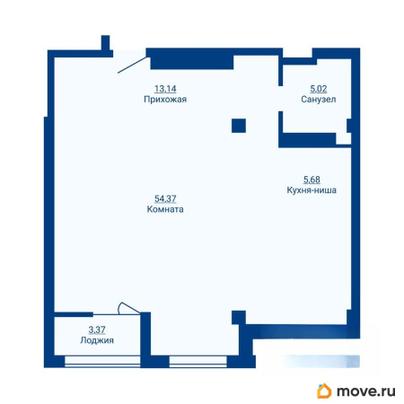 3-комн. квартира, 81.58 м&sup2;