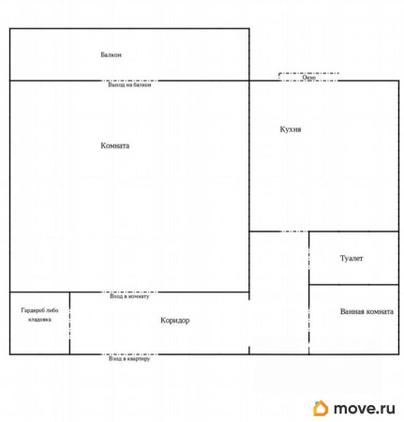 1-комн. квартира, 43 м&sup2;
