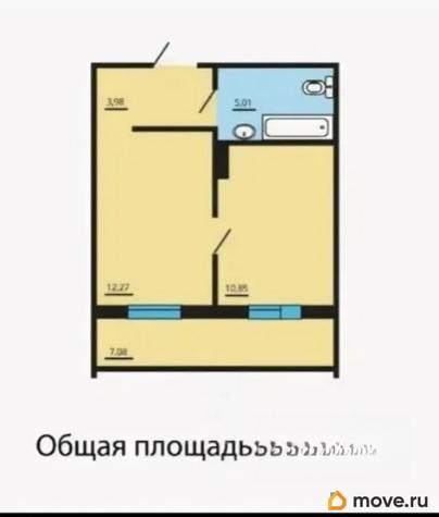 1-комн. квартира, 32 м&sup2;