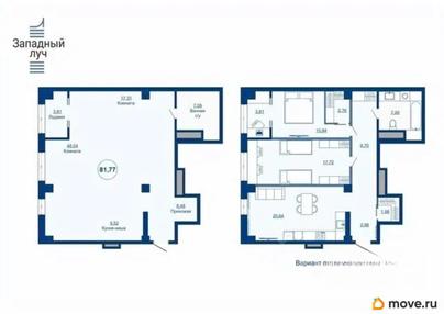 2-комн. квартира, 78.3 м&sup2;