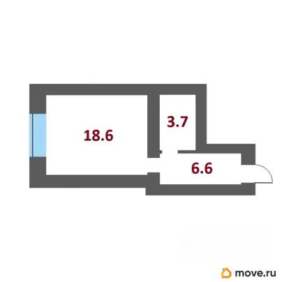 студия, 28.6 м&sup2;