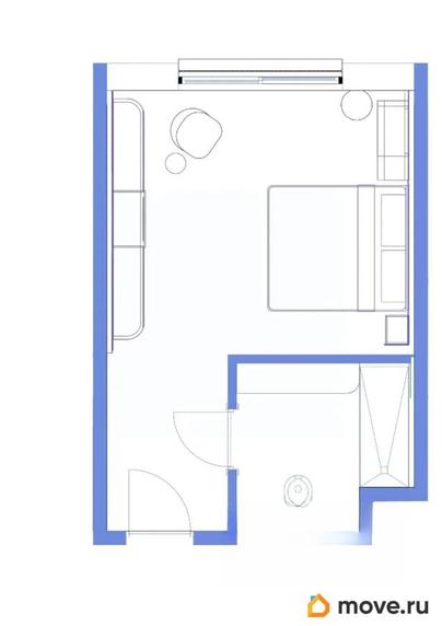 1-комн. апартаменты, 28.5 м&sup2;