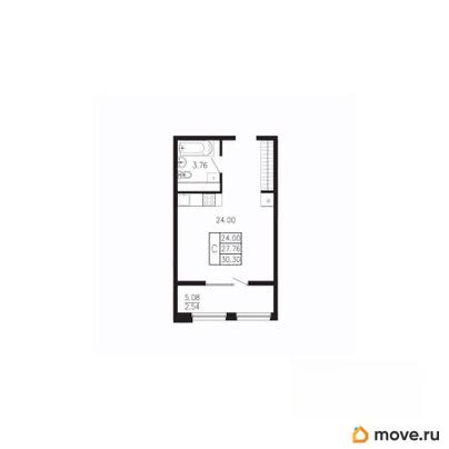 студия, 30.3 м&sup2;