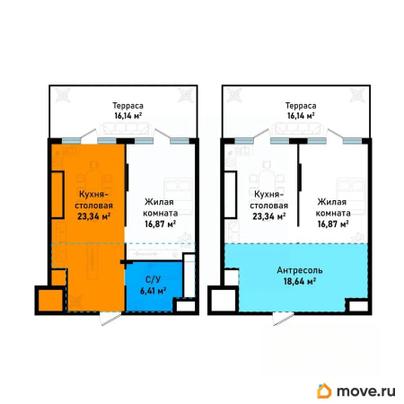 1-комн. квартира, 81.4 м&sup2;