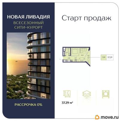студия, 37.29 м&sup2;