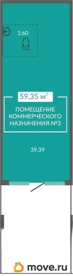 свободного назначения, 59.35 м&sup2;