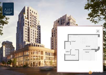 1-комн. квартира, 43.3 м&sup2;