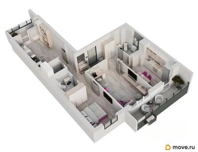 2-комн. квартира, 75 м&sup2;