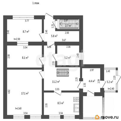 дом, 143.6 м&sup2;, 14.99 сотки