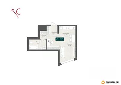 студия, 31.2 м&sup2;