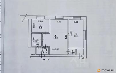 2-комн. квартира, 40.1 м&sup2;