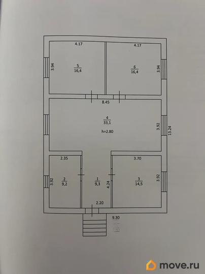 дом, 104.9 м&sup2;, 6.5 сотки