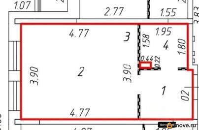 1-комн. апартаменты, 27 м&sup2;