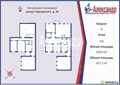 6-комн. квартира, 351.3 м&sup2;