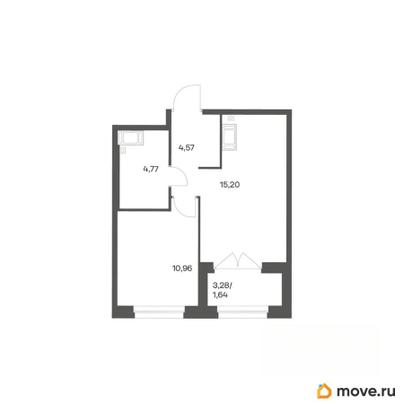 1-комн. квартира, 36.06 м&sup2;