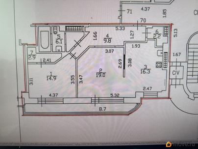 2-комн. квартира, 71.2 м&sup2;