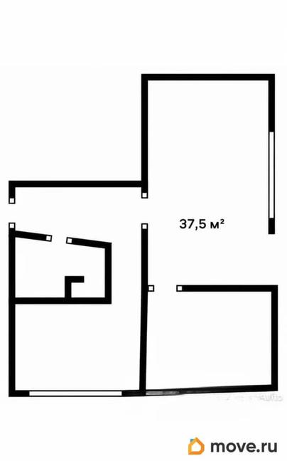 2-комн. квартира, 37.5 м&sup2;