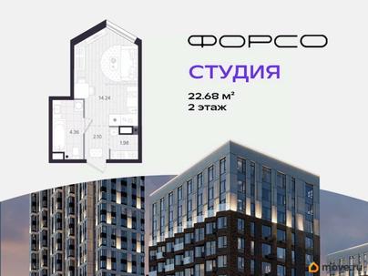 студия, 22.68 м&sup2;