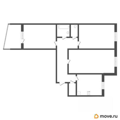 3-комн. квартира, 63.5 м&sup2;