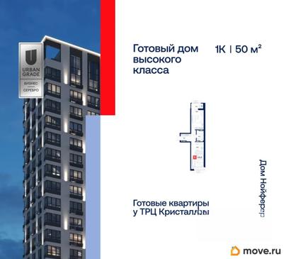 1-комн. квартира, 50 м&sup2;