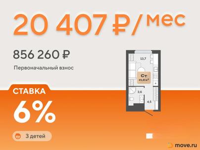 студия, 21.8 м&sup2;