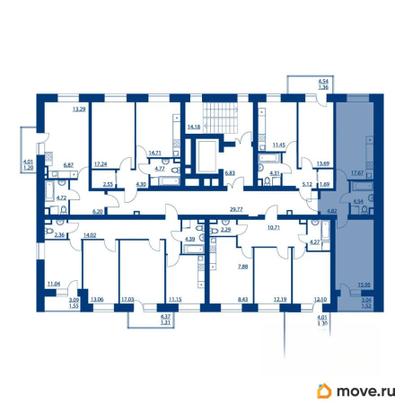 1-комн. квартира, 44.5 м&sup2;