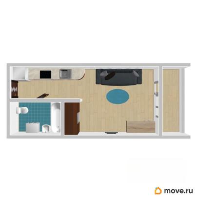 студия, 22.78 м&sup2;