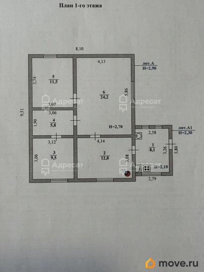 дом, 79 м&sup2;, 11.15 сотки