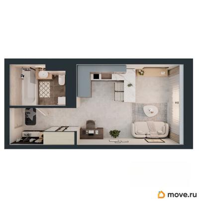 студия, 25.9 м&sup2;