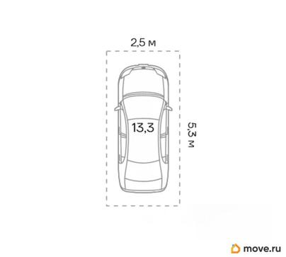 гараж, 13.3 м&sup2;