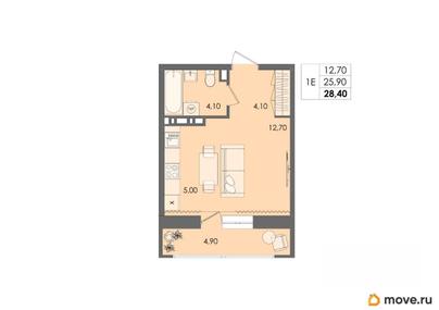 студия, 28.4 м&sup2;