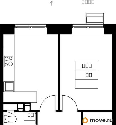 1-комн. квартира, 35.66 м&sup2;