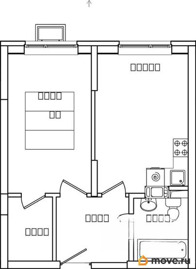 1-комн. квартира, 39.4 м&sup2;