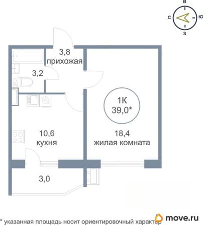 1-комн. квартира, 40.2 м&sup2;