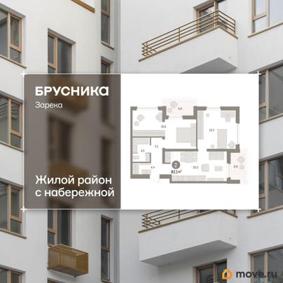 3-комн. квартира, 82.1 м&sup2;