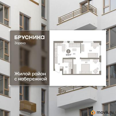 3-комн. квартира, 57.9 м&sup2;