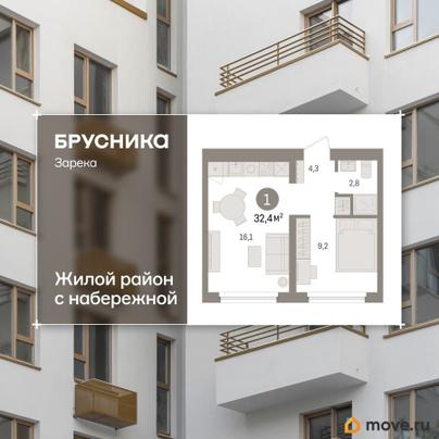 1-комн. квартира, 32.41 м&sup2;