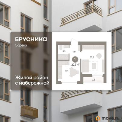 1-комн. квартира, 32.51 м&sup2;