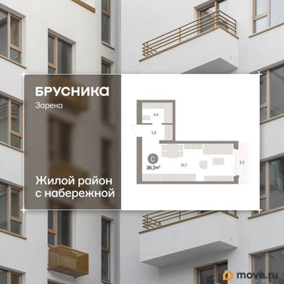 1-комн. квартира, 36.25 м&sup2;