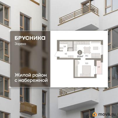 2-комн. квартира, 37.91 м&sup2;