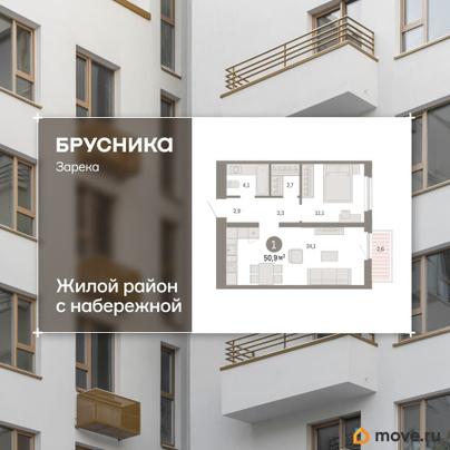 2-комн. квартира, 50.87 м&sup2;