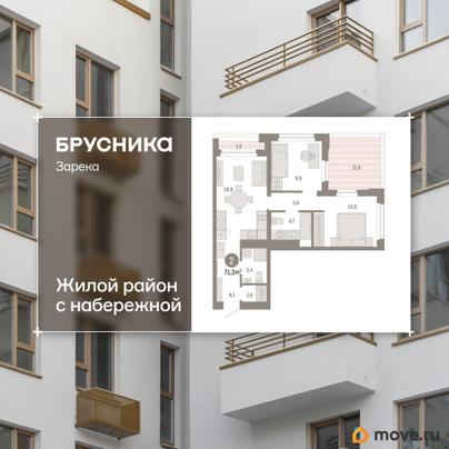 3-комн. квартира, 71.32 м&sup2;